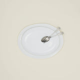 Organic Dishware - White Stoneware Serving Platter