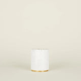 Brass & White Marble Utility Wine Cooler/Canister