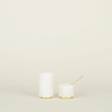 Brass & White Marble Creamer