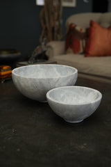 Chico Artisan Marble Bowl White