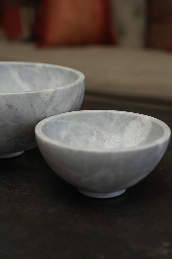 Chico Artisan Marble Bowl White