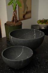 Grande Artisan Marble Bowl Black