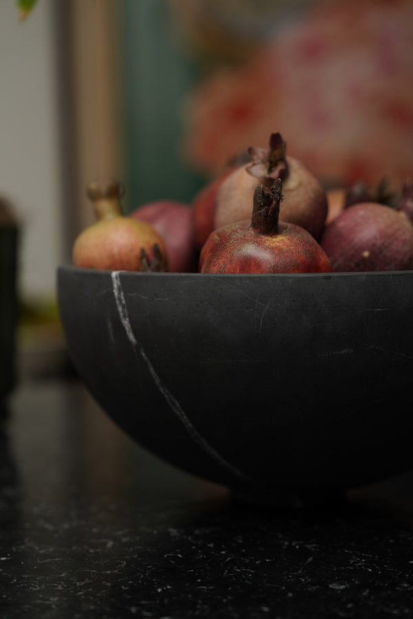 Grande Artisan Marble Bowl Black