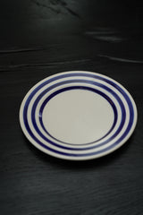 La Vuelta Dessert Plate, White/Blue
