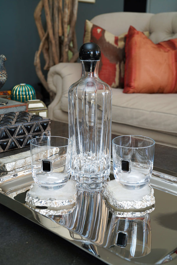Elevo Luna Double Old Fashioned, Obsidian, Set of 2
