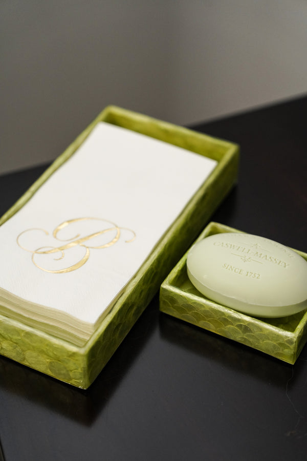 Capiz Trays, Sage Green, Set of Two