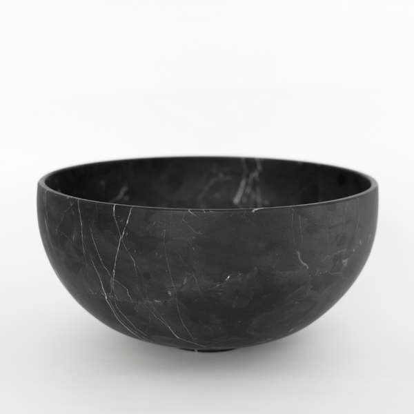 Grande Artisan Marble Bowl Black