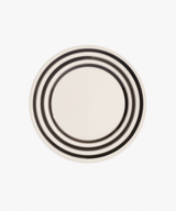 La Vuelta Dessert Plate, White/Black