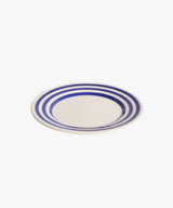 La Vuelta Dessert Plate, White/Blue