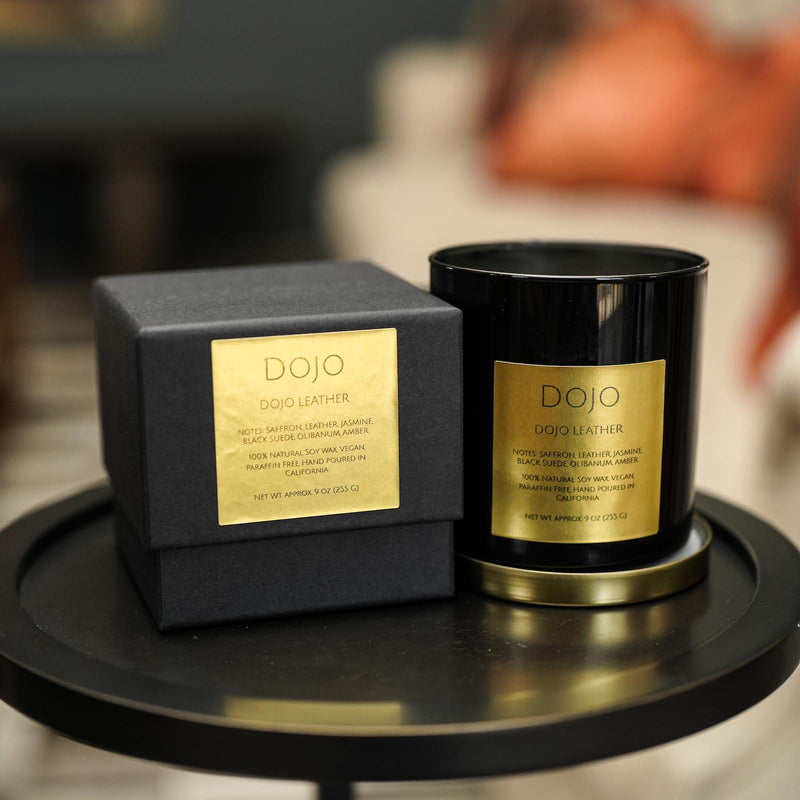 Dojo Leather Luxury Candle, Tom Ford Tuscan Leather Inspired