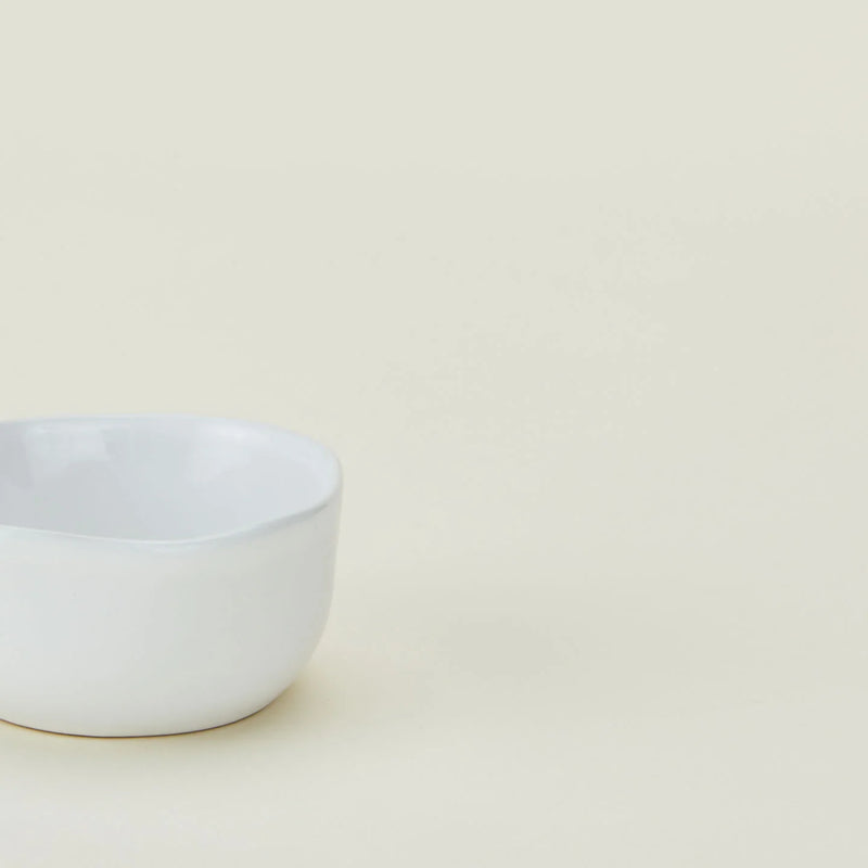 Organic Dishware - Extra Small White Stoneware Bowl