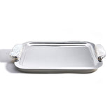 Hospitality Tray, Silver & Crystal