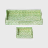 Capiz Trays, Sage Green, Set of Two