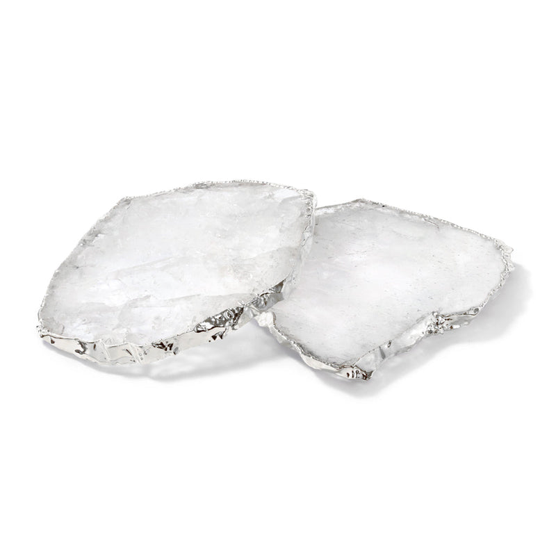 Kivita Coasters, Crystal & Silver