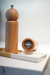 De JONG & Co. Butler Spice Mill Oak Salt and Pepper Grinders