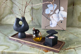 Salt Cellar with Match Pewter Spoon