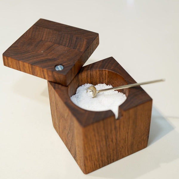 Salt Cellar with Handmade Spoon